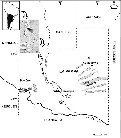 Ubicación geográfica del Parque Nacional Lihué Calel, departamento de Lihué Calel, provincia de La Pampa, Argentina.